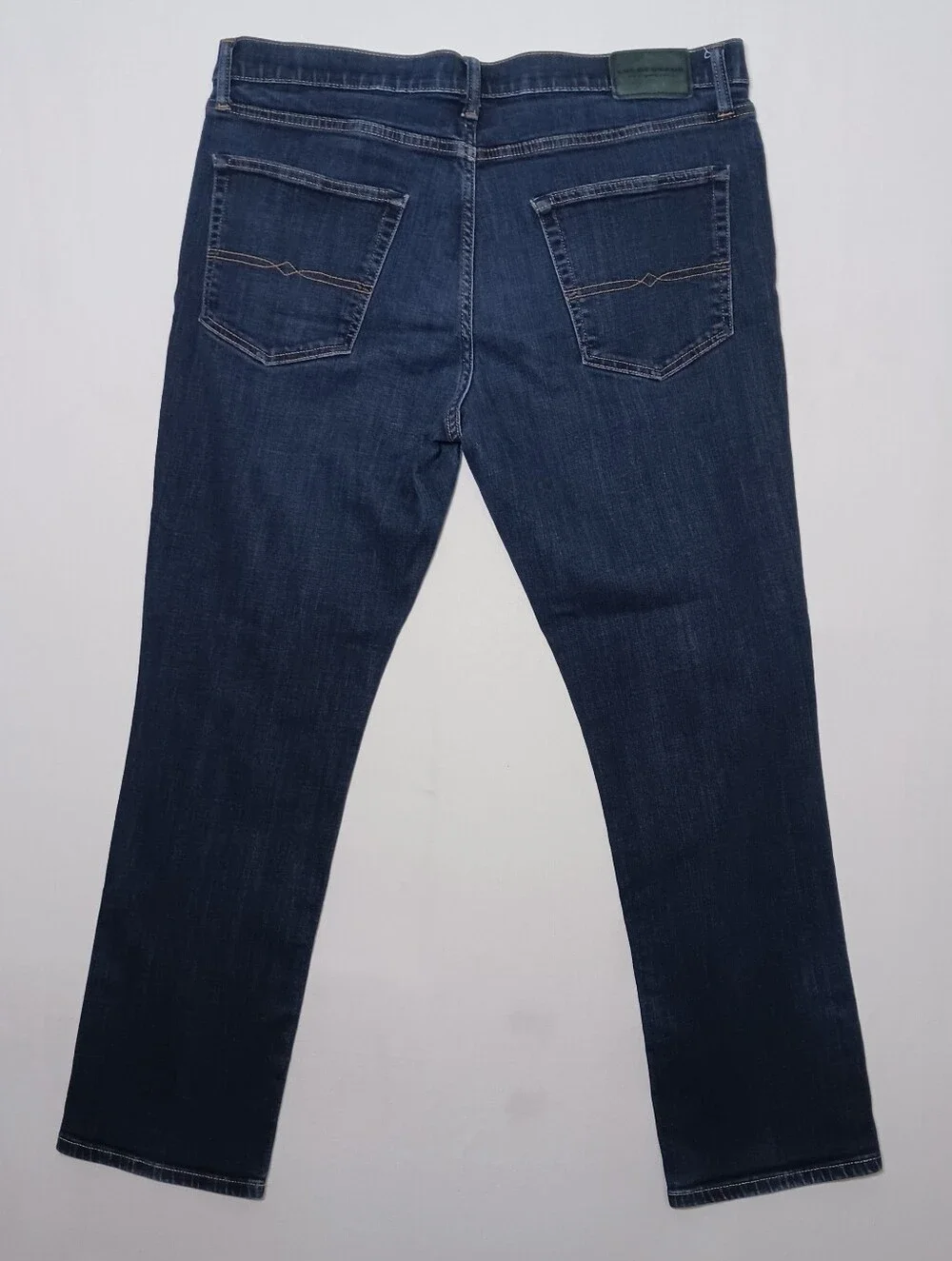 Lucky Brand Mens 223 Straight Leg Jeans 38X32 Dark Blue Denim Stretch CoolMax
